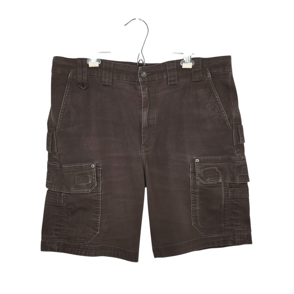 Duluth Men's Flex Fire Hose Shorts Relaxed Fit Brown Workwear Inseam 10" Size 38